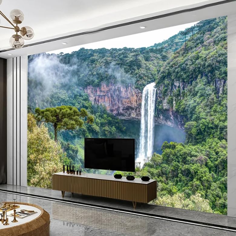 Papier peint cascade 3D salon agrandissement mural 150cm - 3