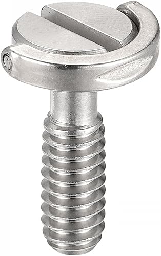 Miniatura 4 de uxcell Tornillo de trípode para cámara, adaptadores de tornillo de montaje macho de 14 pulgadas, ranurados de 0.79 pulgadas de longitud para soporte
