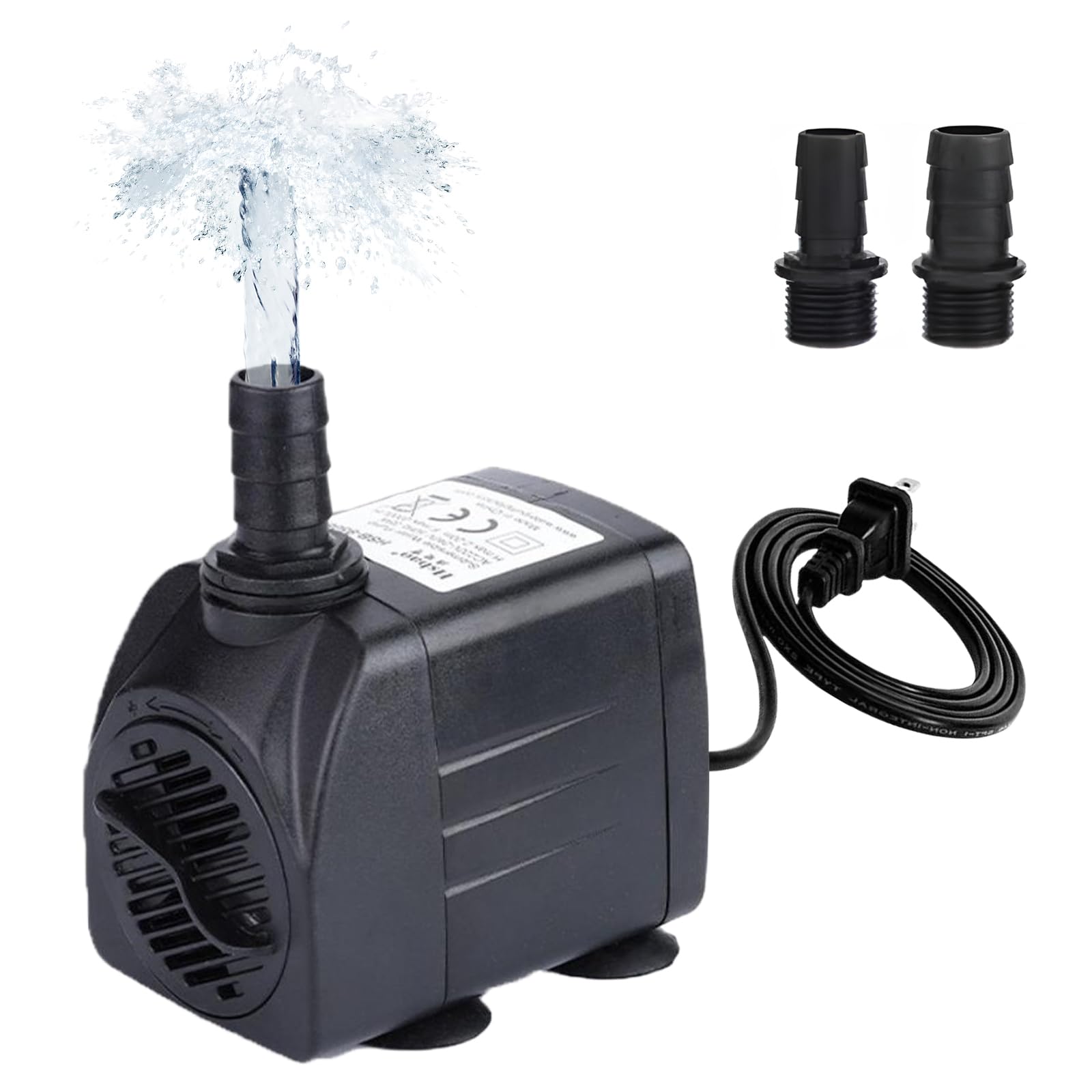 aninako 水中ポンプ 小型 ウォーターポンプ 2つのノズル 水流循環ポンプ 水 流量調整可能 110v 水泵 魚の水槽など 小型揚水ポンプ IP68 防水 ミニポンプ 水槽潜水ポンプ 水換えポンプ 電動 排水 静音設計 吐出量2000L/H 噴水2m 水耕栽培・水族館水換え・養殖場適用 (A 110v 2000L/h)