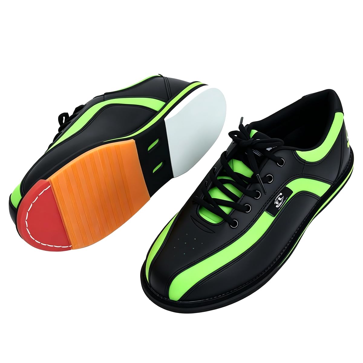 Scarpe da Bowling da Uomo con Lacci, Leggere e Traspiranti, Scarpe da Ginnastica atletiche da Bowling su Prato Unisex