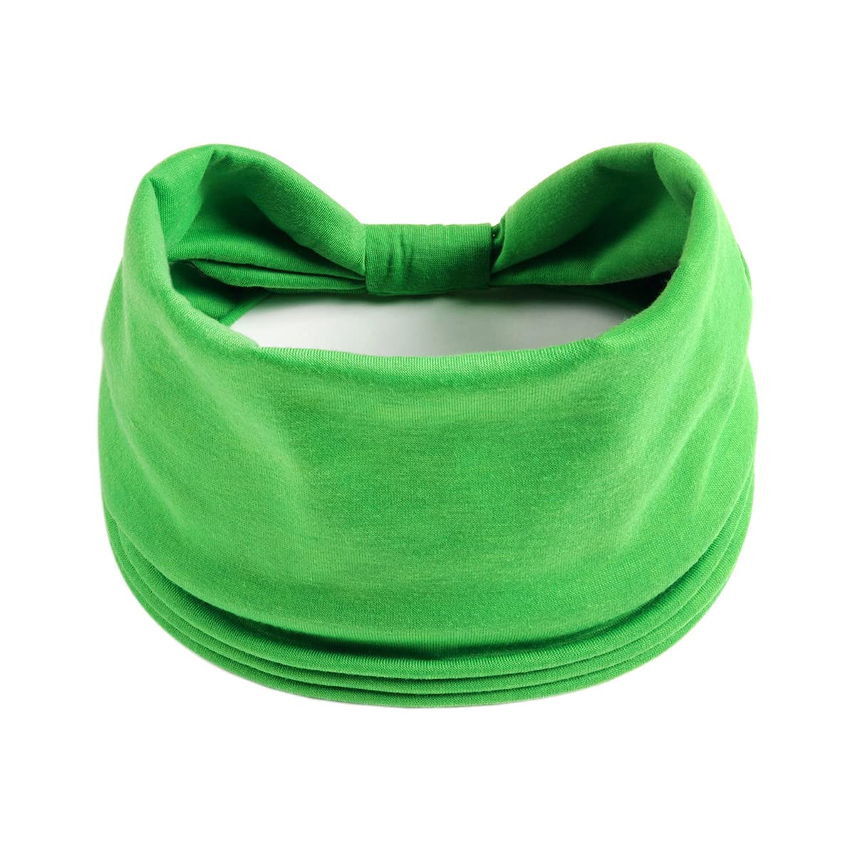 scicentGreen Headband Boho Hairbands Turban Wide Headbands for Women Elastic Sports Bohemian Headwear Yoga Hair Band Workout Headwrap - 3513