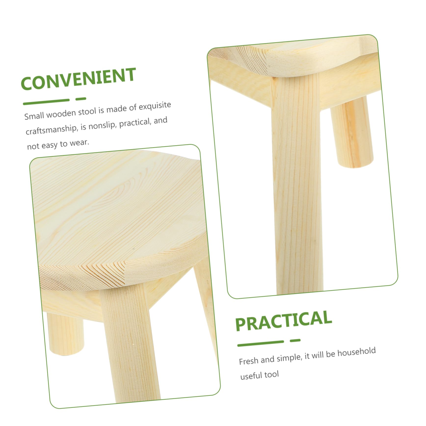 CIYODO Round Stool for Detachable Stepping Stool Lightweight Design for Easy Use for Home Bathroom and Playroom Safe and Craftsmanship