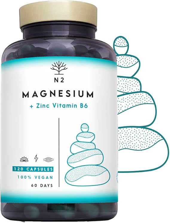ZMA Magnesio Zinc Vitamina B6, 120 Cápsulas Clorofila. Certificado