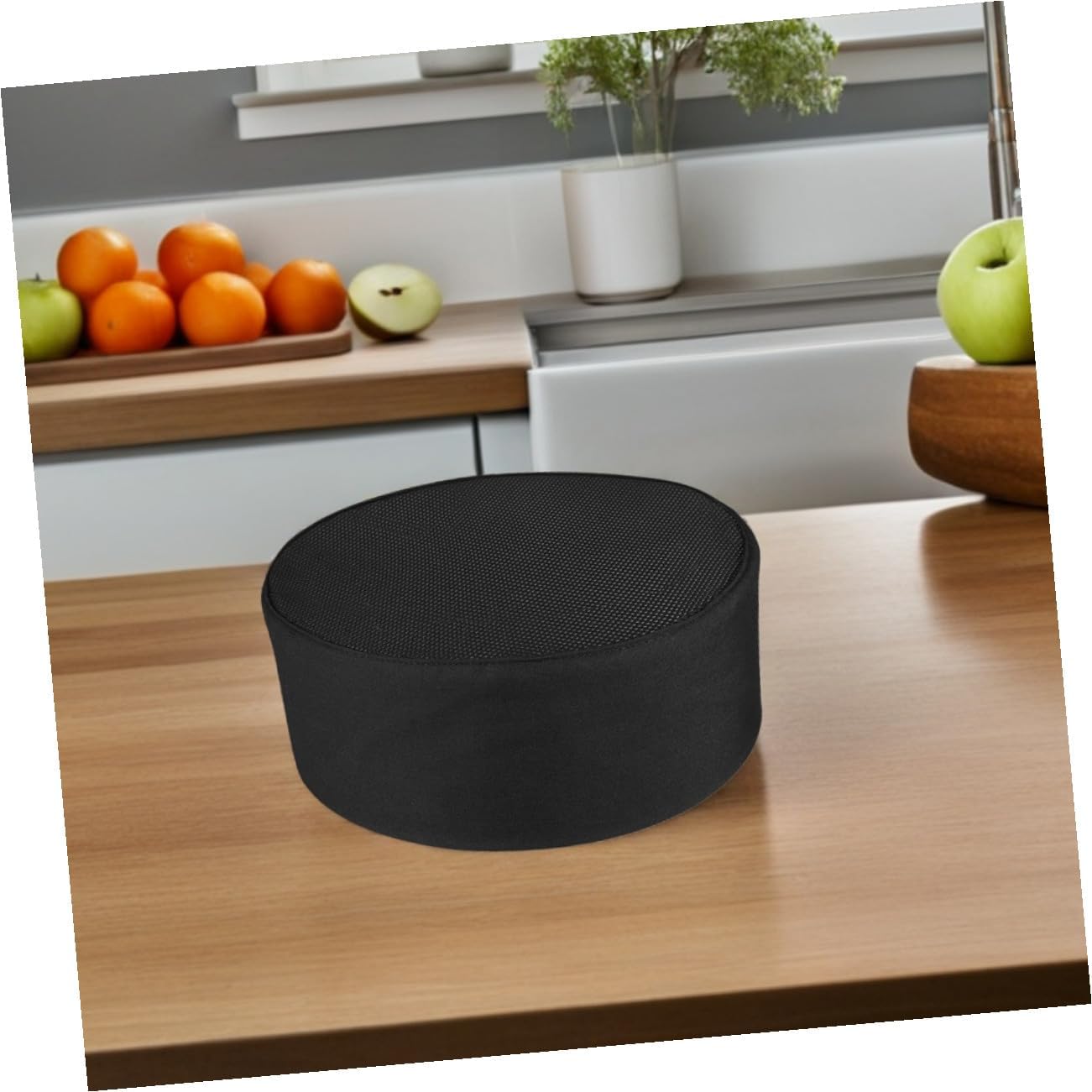 COLLBATH 6pcs Unisex Chef Hats with Breathable Mesh Top Adjustable Food Service Caps for Kitchen Cooking and Catering Staff Black