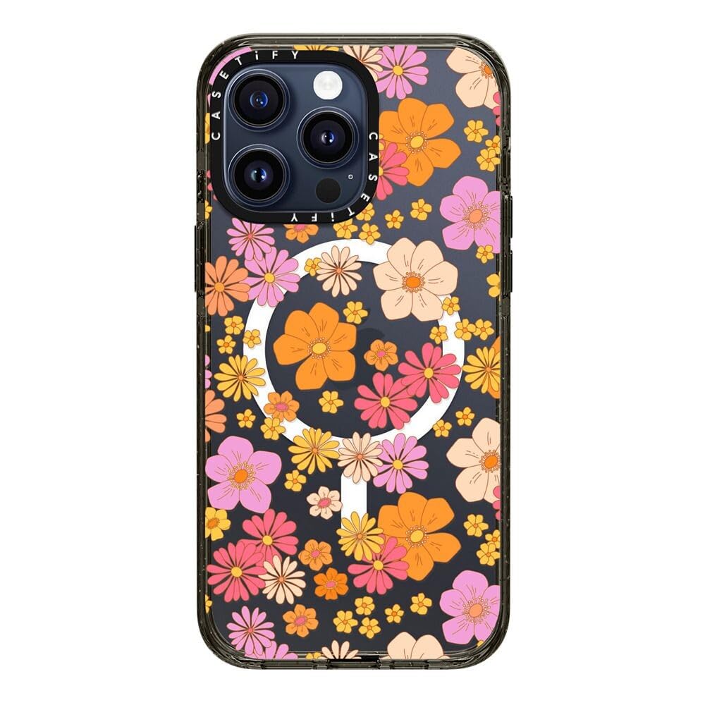 Coque iPhone 15 Pro Max antichoc CASETiFY Impact fleurs compatible Magsafe - 8