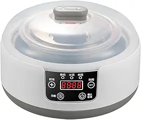 Fabricante de iogurte, recipiente interno de aço inoxidável doméstico 1,2L máquina de iogurte elétrica