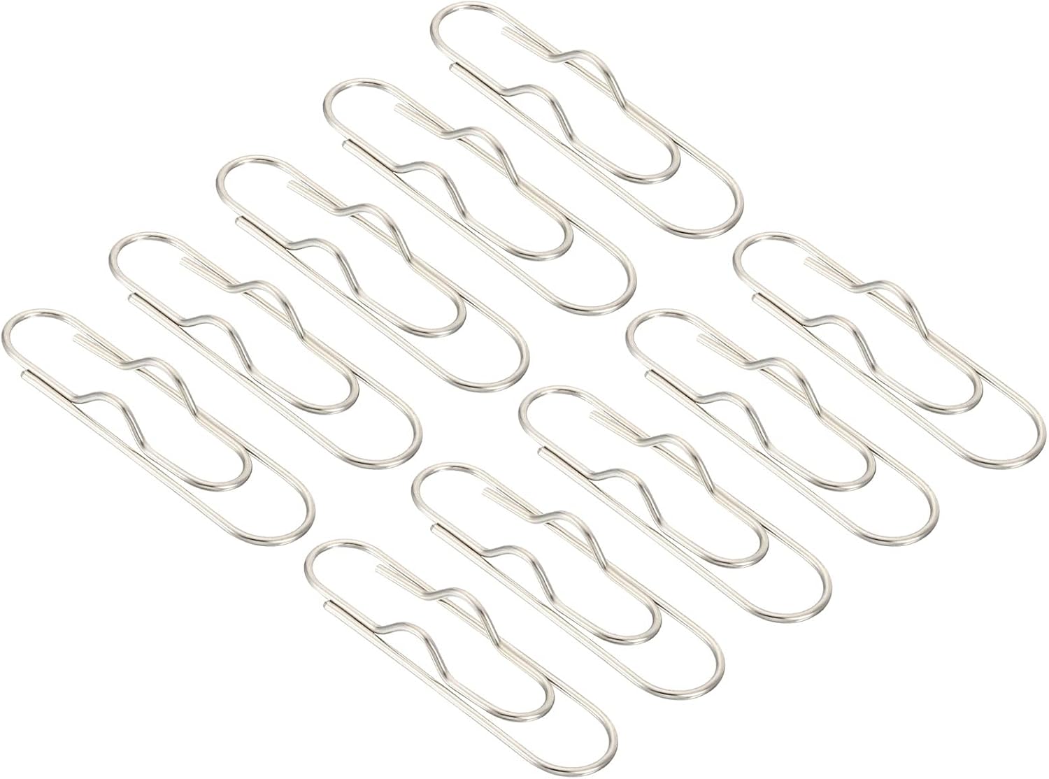 PATIKIL 3" Metal Pen Clip, 10 Pack Pen Holder Clip Pencil Clip Pen Clip Holder Pen Holder for Notebook Clipboard Book Journal, Silver