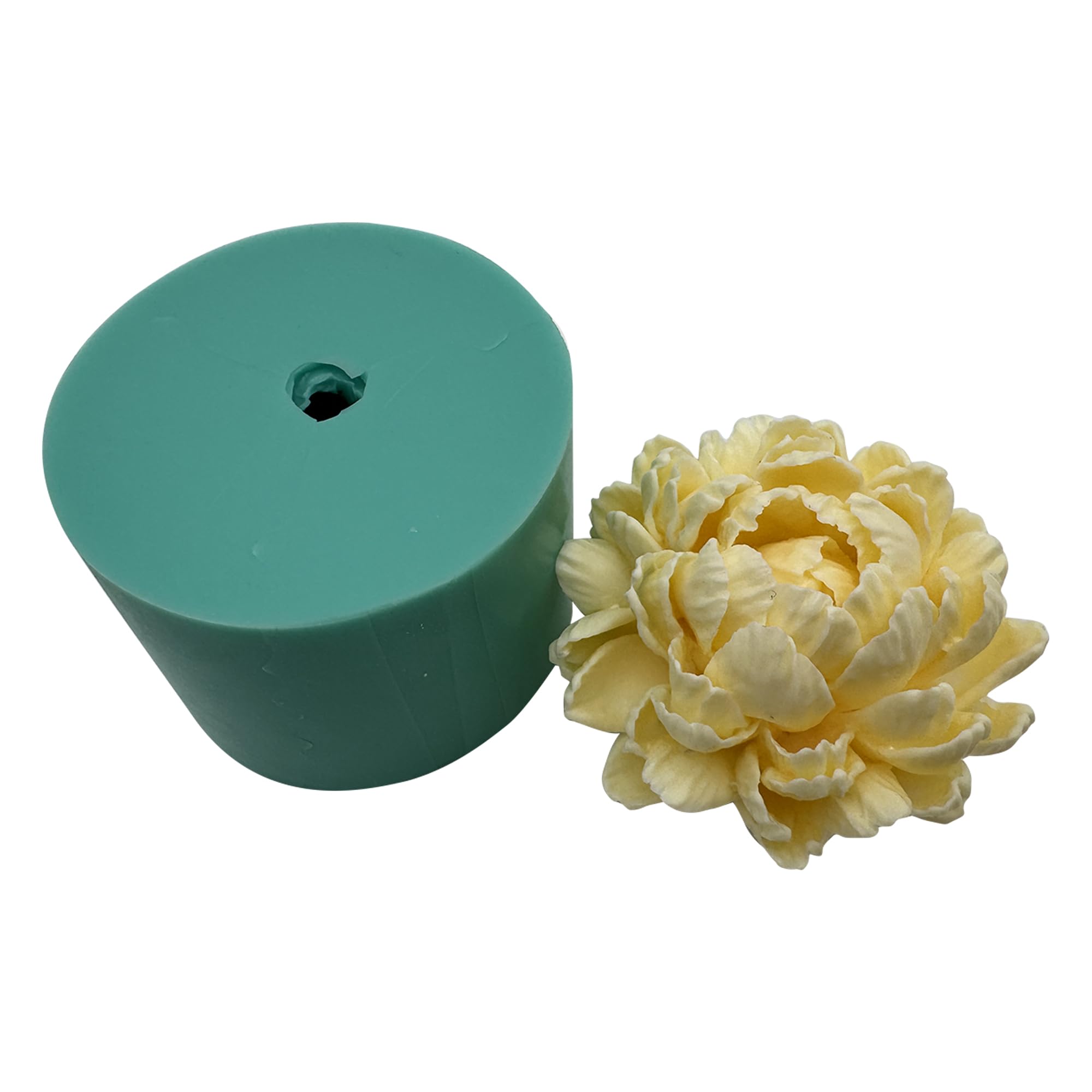 GreatMold - Molde de resina epoxi para jabón, diseño de rosas en 3D, para decoración de tartas, manualidades (3Dflower-03)
