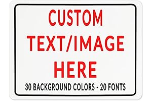 Customize Your Own Personalized Metal Sign Perfect for Your Home or Business