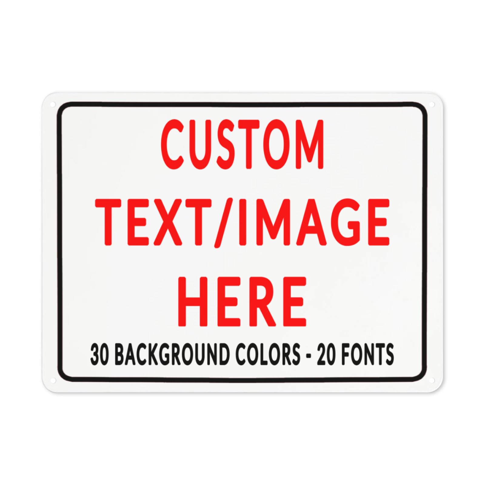 Custom Sign Personalized Custom Metal Sign, Customize For Office, Business, Workplace, Office, Home, Delivery Signs 8x12