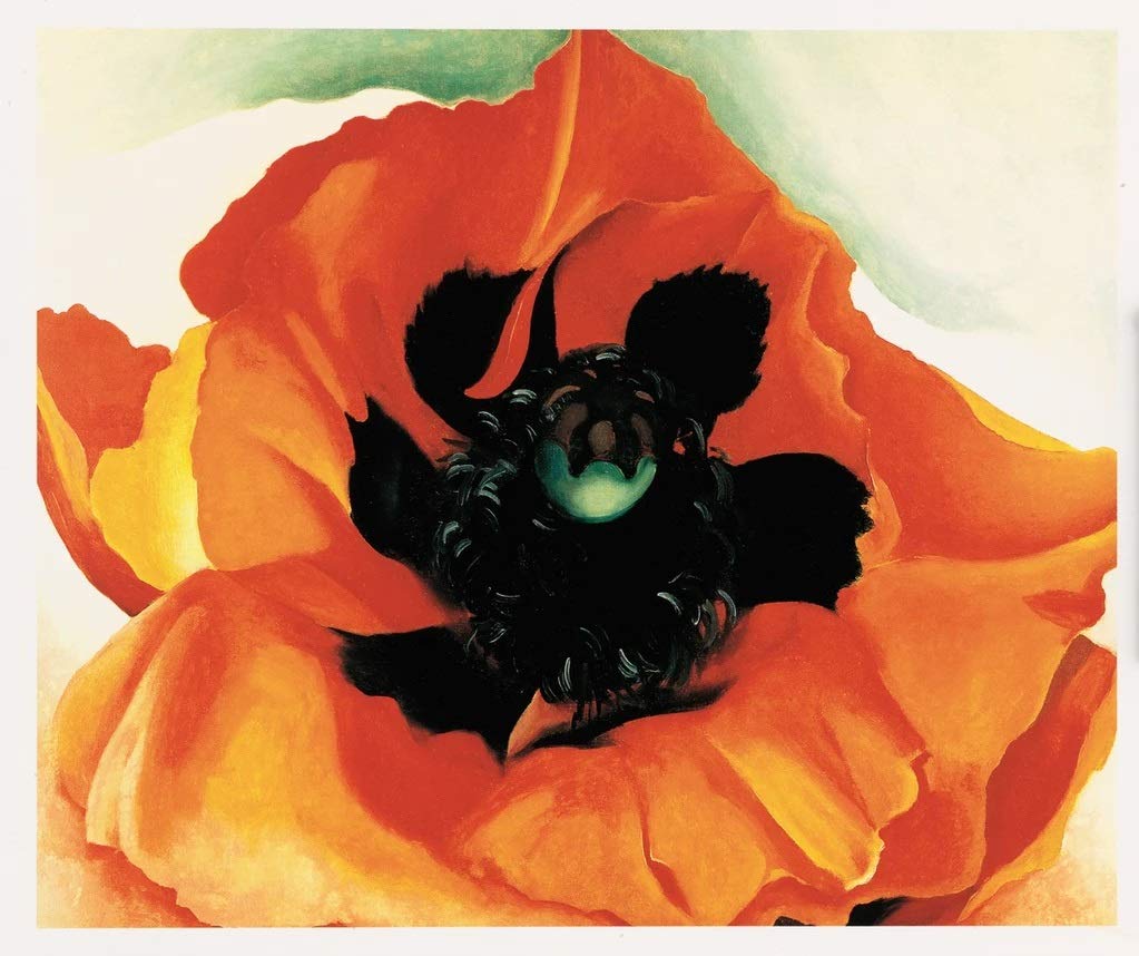 Poppy, 1927 - Georgia O'Keeffe - Framed art Print
