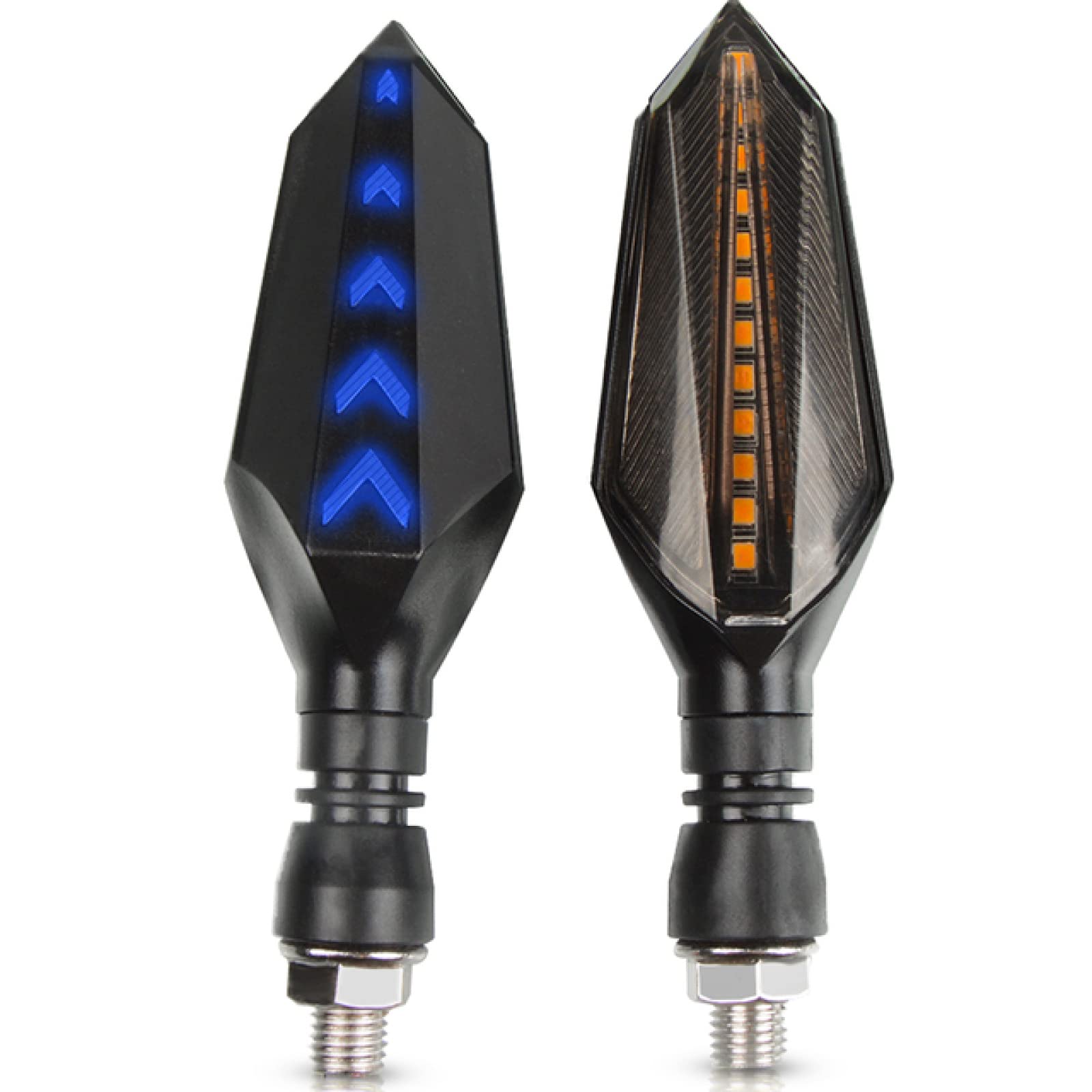 QOHFLDmotorcycle indicators LED Motorcycle Flasher Turn Signal Indicators Light lamp,For YAMAHA 701 SUPER MOTO ENDOR SINNIS APACHE 125 NVX155 AEROX NVX 155