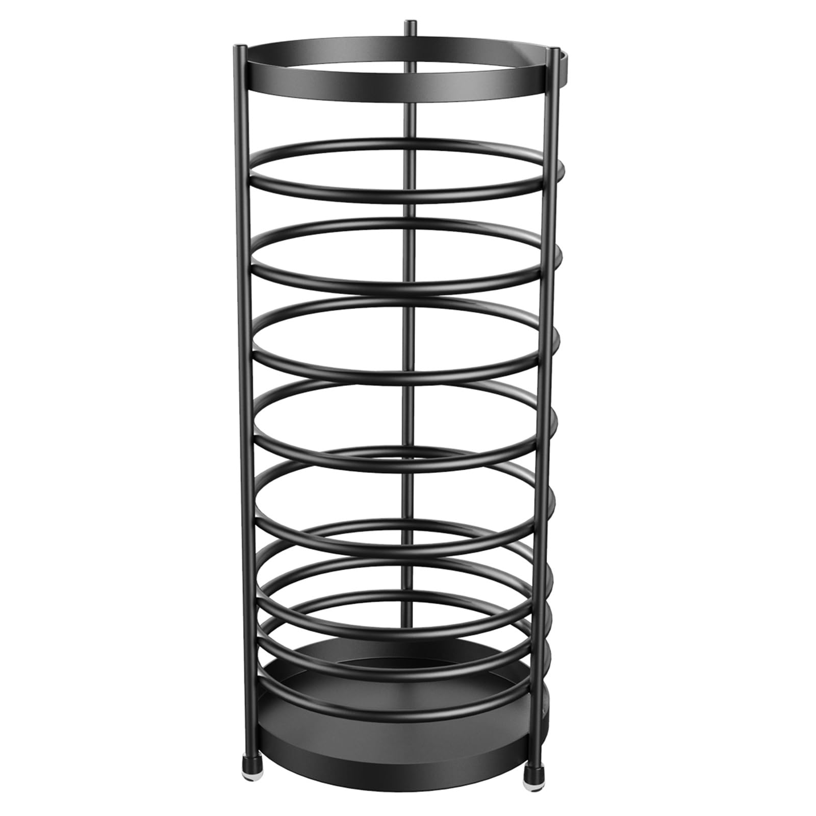 BHFPFZA Commercial Metal Umbrella Stand - Large Capacity Cylindrical Umbrella Holder for Hotels, Offices, and Entrances - Stylish Outdoor/Indoor Umbrella Storage Solution