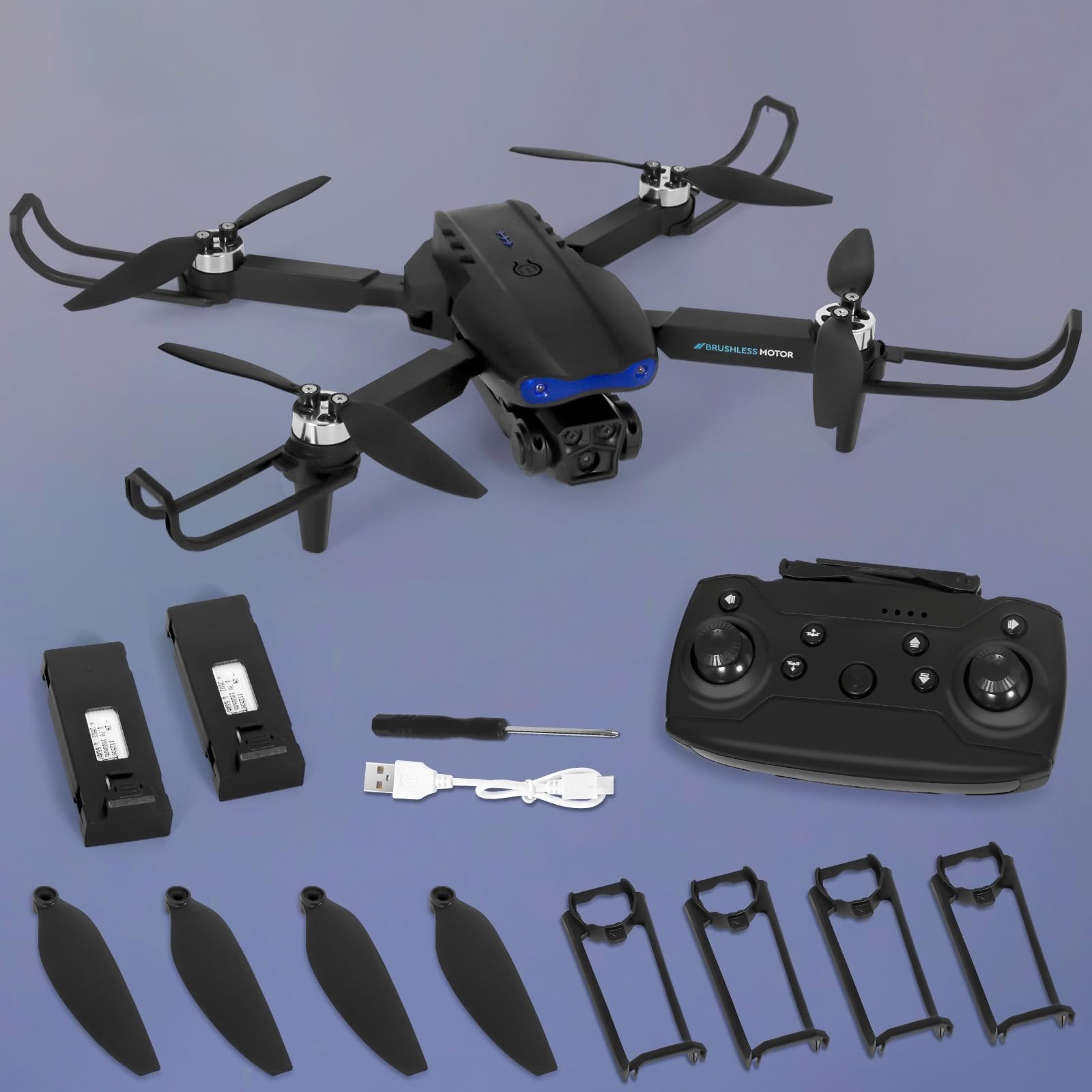 Drone Con Telecamera 1080P HD, FPV Per Principianti, Mantiene L'altitudine, Acrobazie 360° E Batterie Doppie