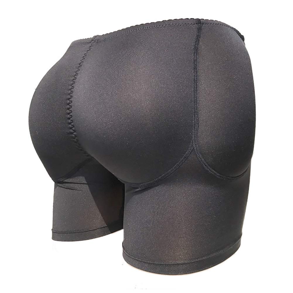 G&F Crossdresser Hip Pads Butt Panties False Ass Breathable Thick Buttocks Pad Underwear For Women Sponge (Color : Black, Size : XL)