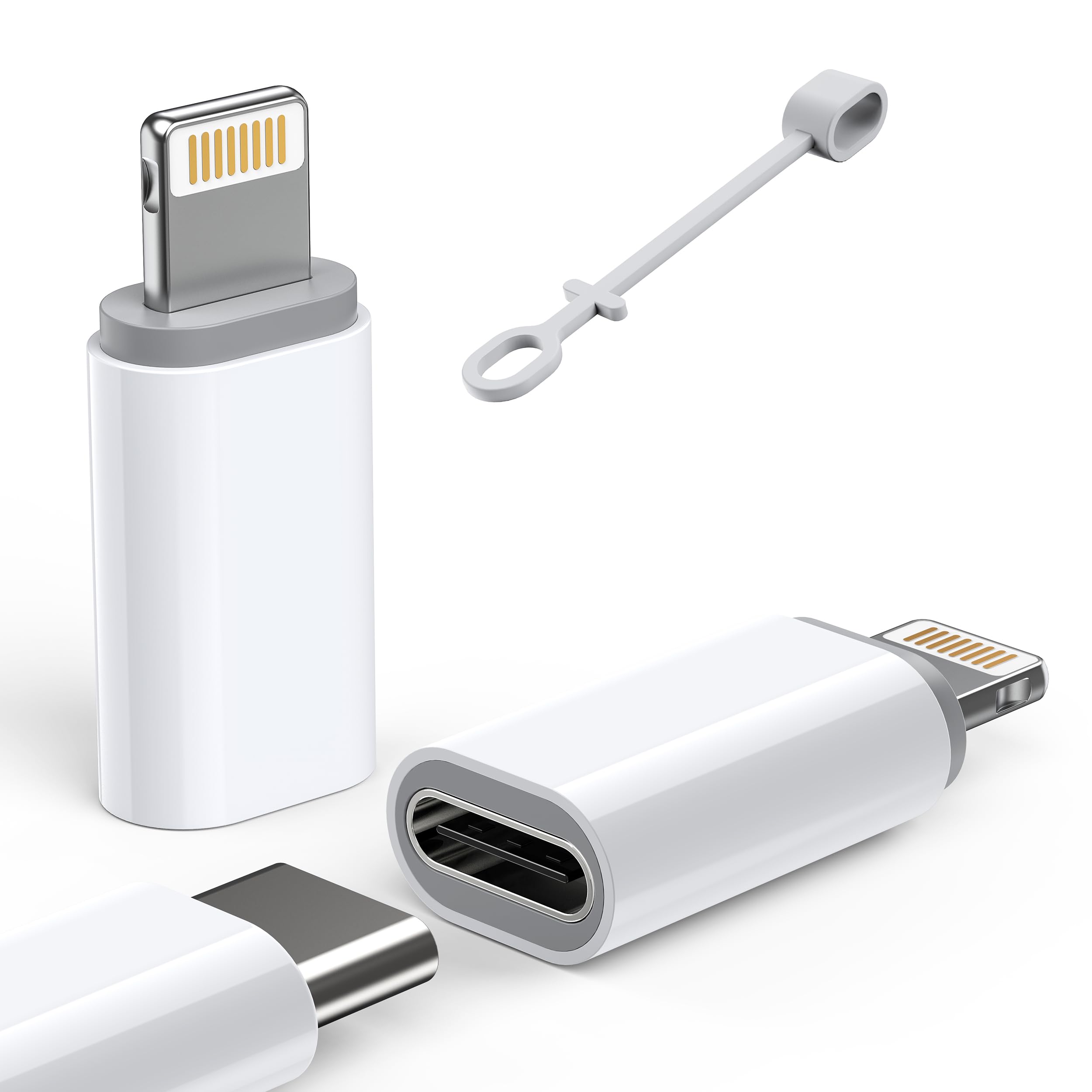 Amazon.com: MFi Certified USB C to Lightning Adapter 2-Pack, 27W