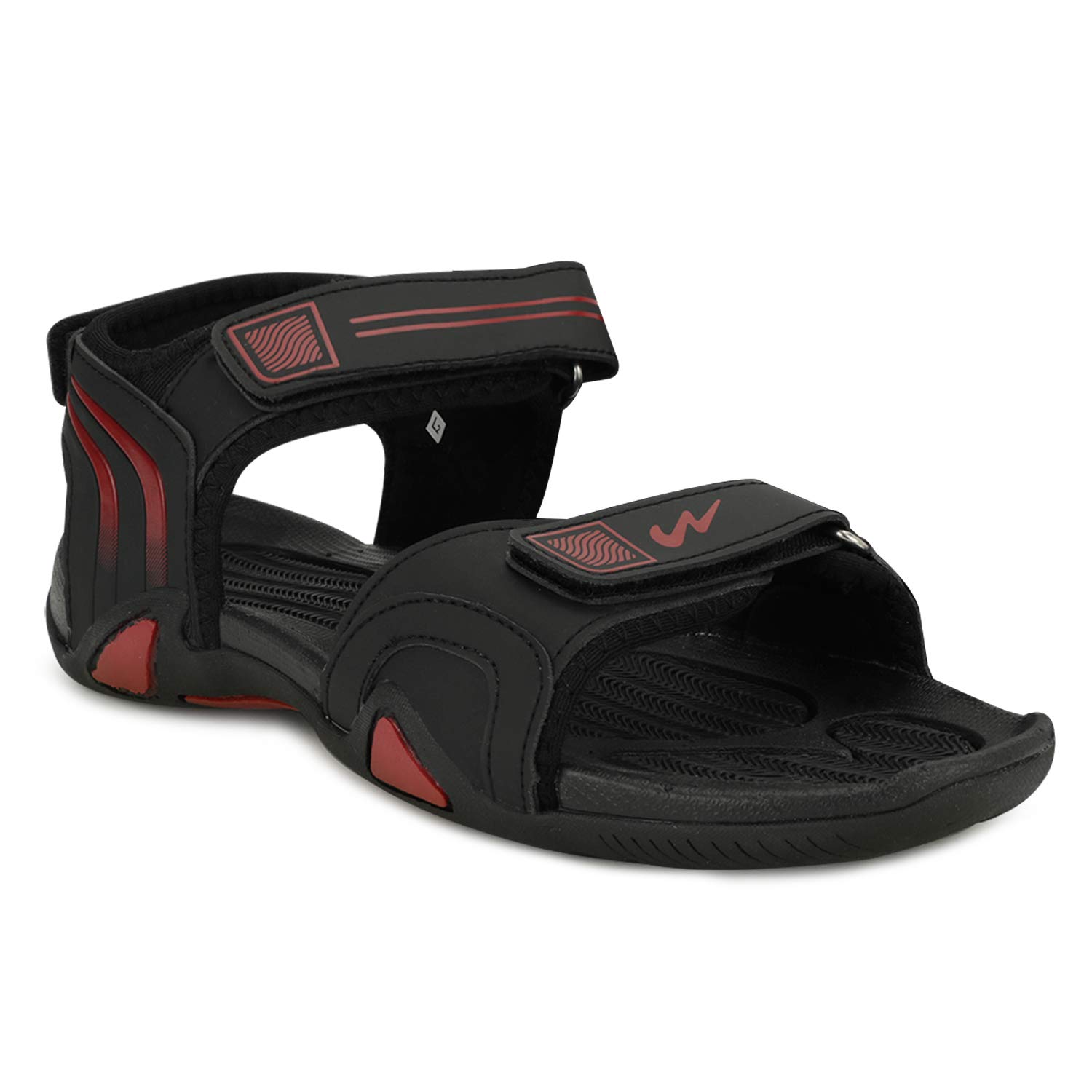 Campus Mens 3K-911 BLK/RED Casual Sandals - 6UK/India 3K-911 (B084ZK45KX) Amazon Price History, Amazon Price Tracker