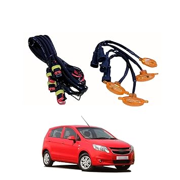 PRIKNIK LED Grille Lights Amber Yellow Grill Led with Fuse Adapter Wiring Harness Kit (4PCS, Amber Shell with Amber Light) Compatible with UVA