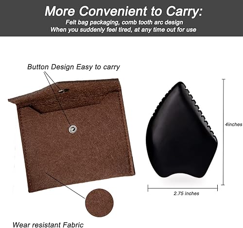 Miniatura 7 de Herramientas de masaje facial Gua Sha, herramienta tradicional de masaje facial y corporal, herramienta de drenaje linfático para esculpir la cara,