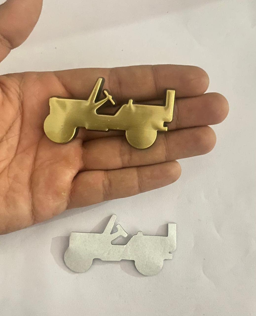 Buy AUTO MTWilly Jeep Thar Logo 7 x 4Cm Car Bike Metal Willy Jeep Thar