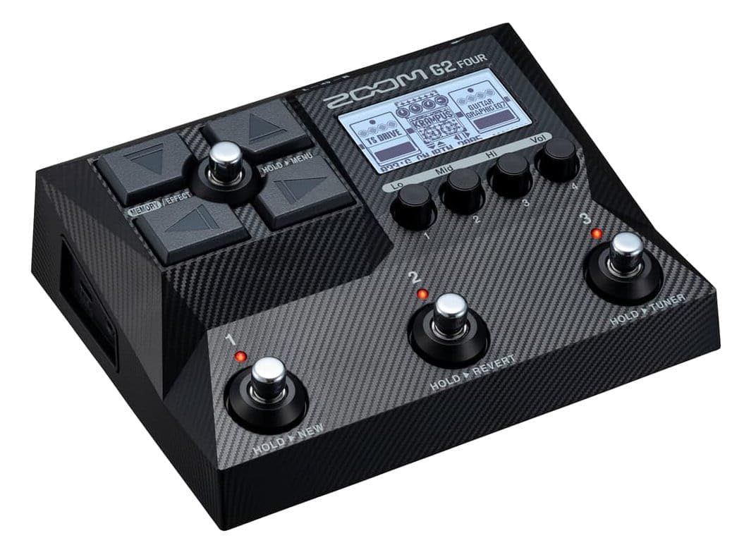 Zoom - G2 FOUR - Quattro Processori Multi-Effetti per Chitarre, IR Multi-Layered, Modellazione Amplificatori, 75+ Effetti Integrati, Looper, Sezione Ritmica, Accordatore, Interfaccia Audio, Leggero