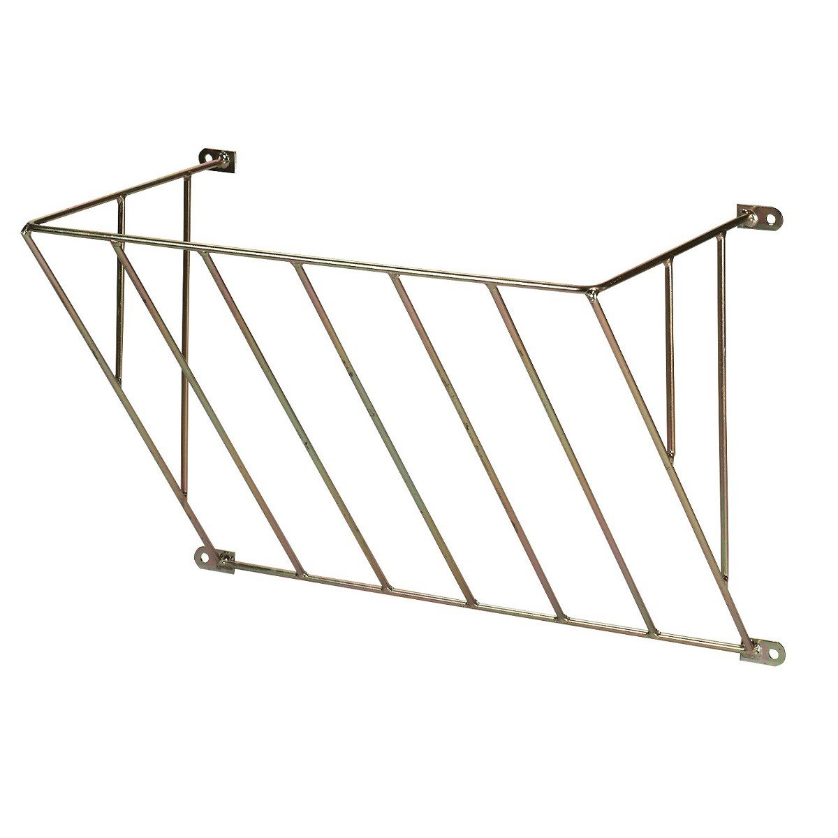 Kerbl henera, forrajera, 68 x 41 x 45,5 cm, Metal galvanizado, Distancia Entre barrotes 101 mm, Grosor de los barrotes 8 mm, para Montaje en Pared