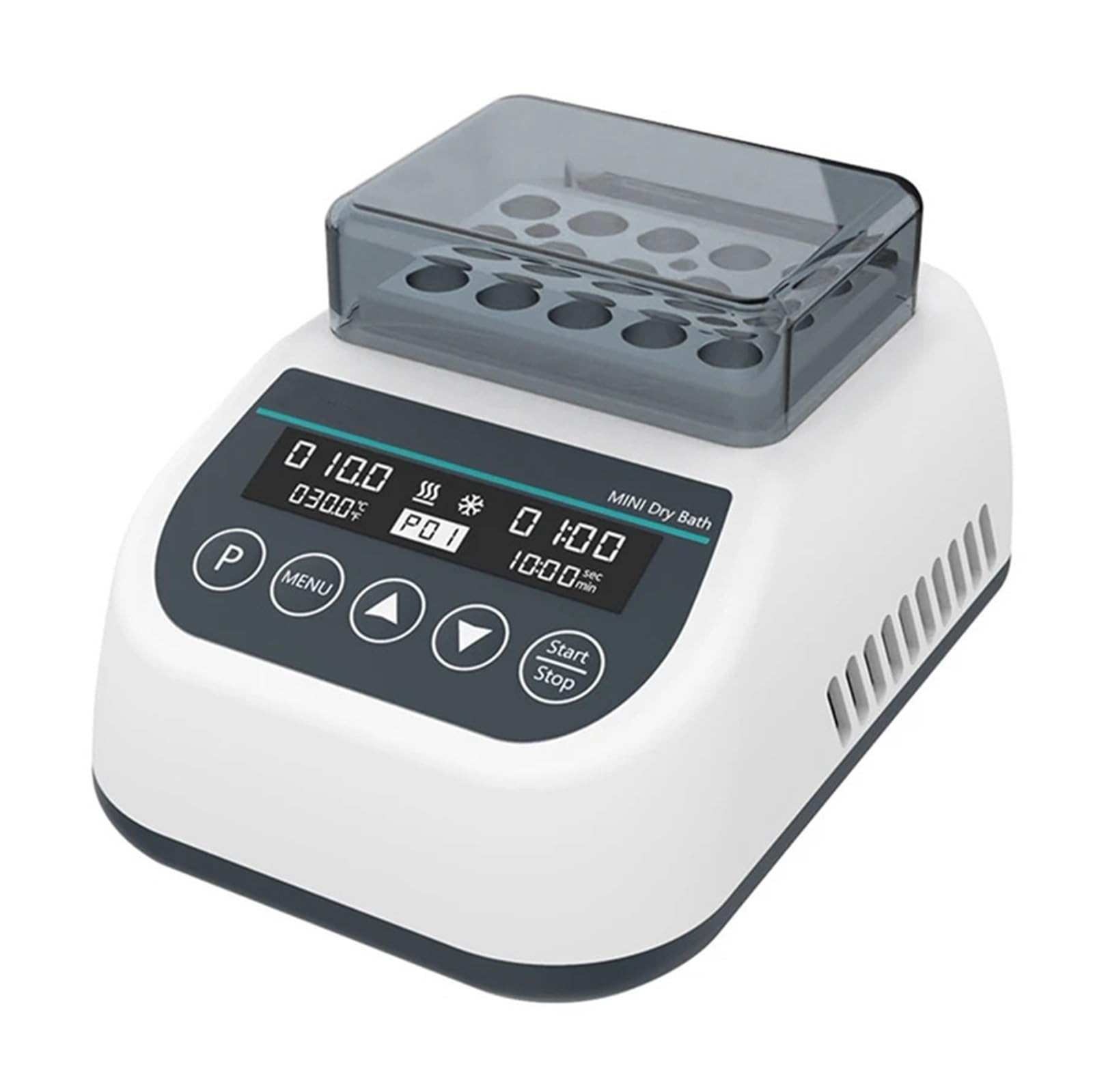 Bagno d'acqua da laboratorio, mini incubatrice per vasca da bagno a secco, in metallo, temperatura costante, termostato da laboratorio, incubatrice con blocco riscaldante 0,2/0,5/1,5/2 ml