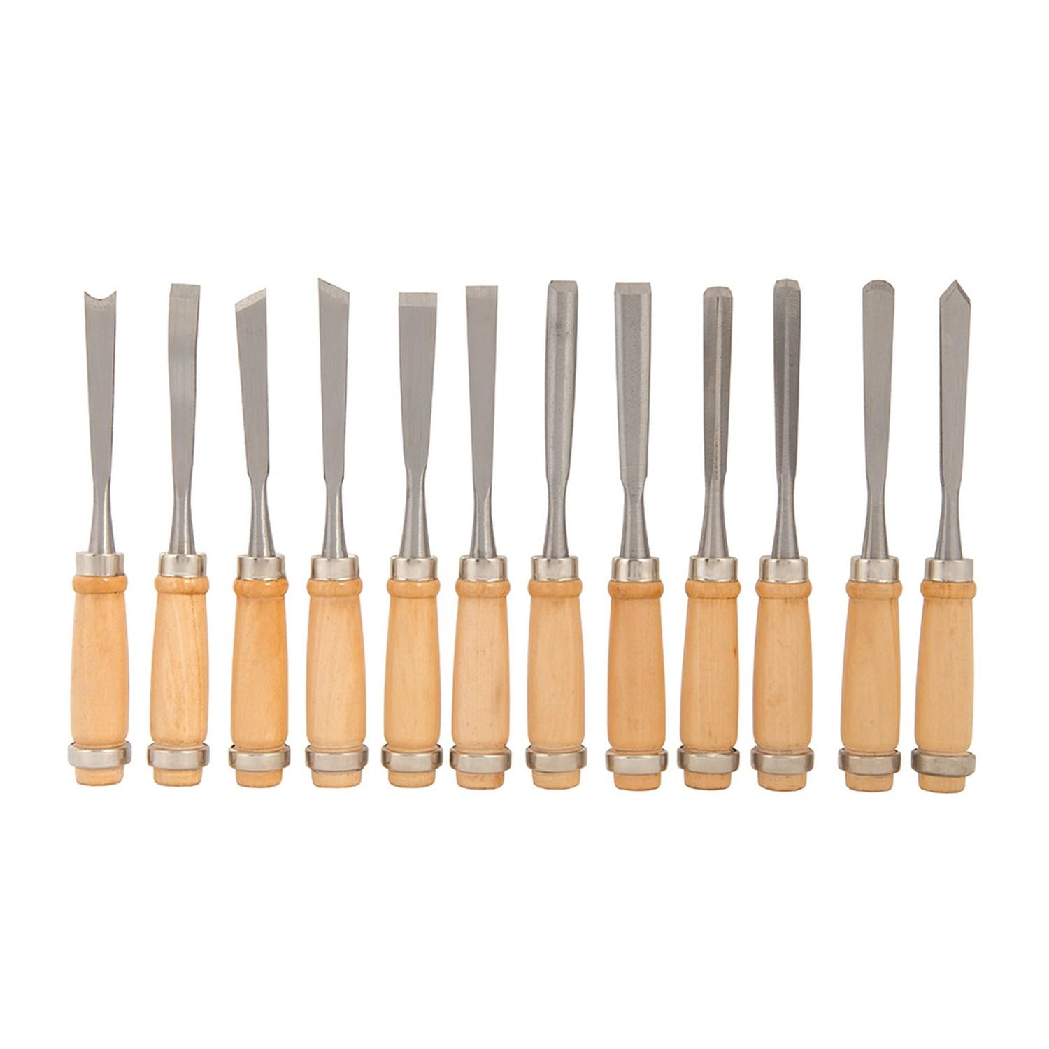 Silverline Tools 250241 Gubias para Tallar, 200 mm Longitud, 12 Piezas