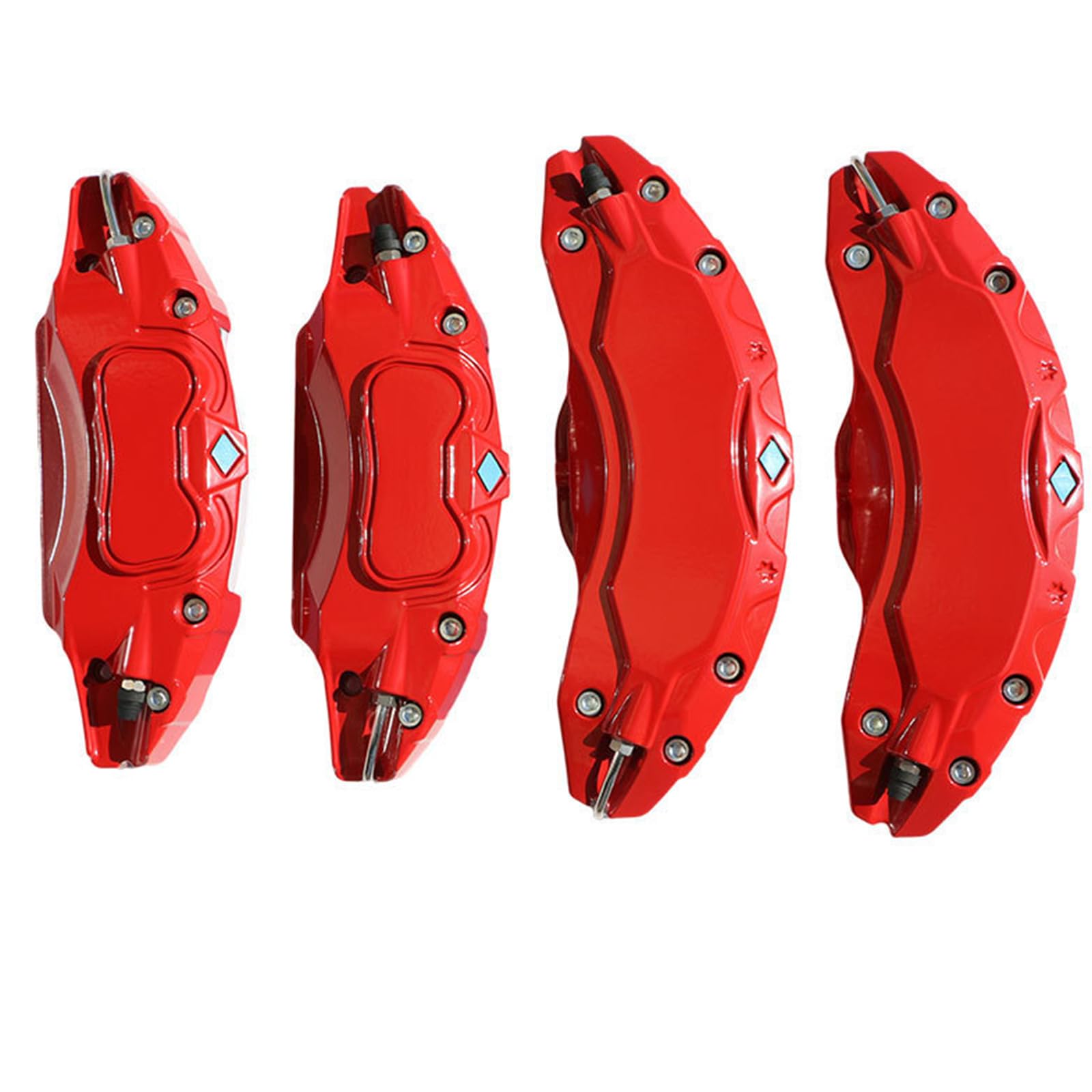 High-Performance Brake Caliper Covers: Durable Aluminum Alloy, Secure Snap-On Installation for Enhanced Racing & Daily Driving - Ideal for Car Enthusiasts & Auto