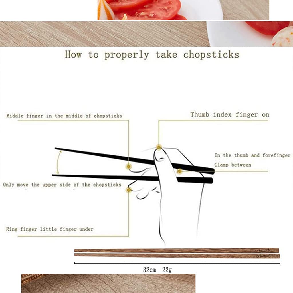 Palillos de cocina de 39/32 cm, 1 par de palitos de madera extralargos reutilizables para fideos freír, palillos japoneses extra largos antideslizantes de 32 cm