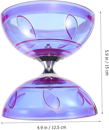 Miniatura 2 de ibasenice 3 Sets Diábolo Chino Yoyo Juguete Yoyo Teniendo Responsive Kid Juguetes Yoyo Profesional Chino Dedo Insensible Yoyo Chino Yoyo Triple