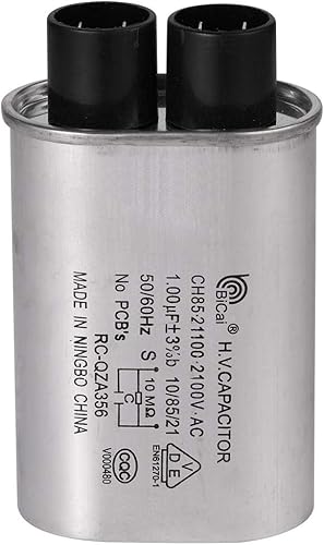 Condensador universal de microondas MFD de 1/4" 1.00 uF compatible con GE Samsung LG Media Hair Amana Kenmore Mayta y Whirlpool