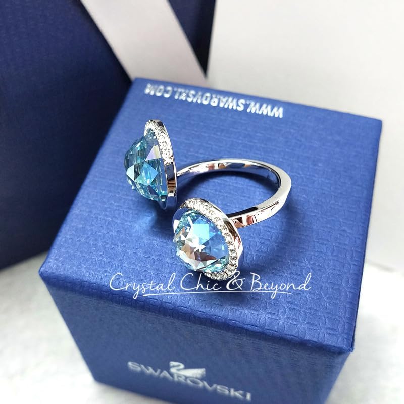 Swarovski Except Double Open Ring, Round Cut