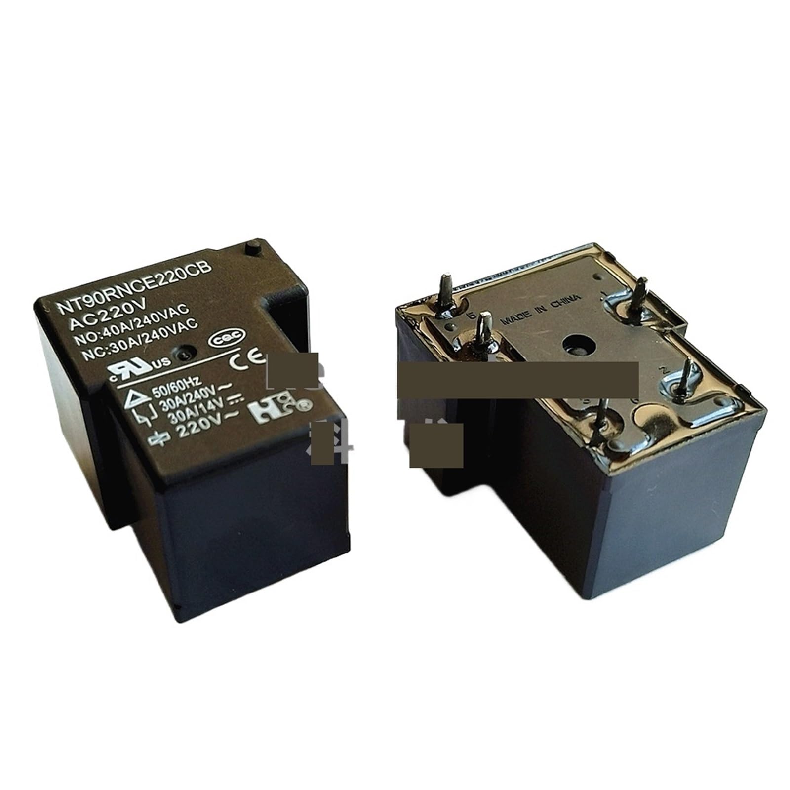 Relais de puissance 5 broches NT90RNCE220CB évite la surchauffe des circuits 40A