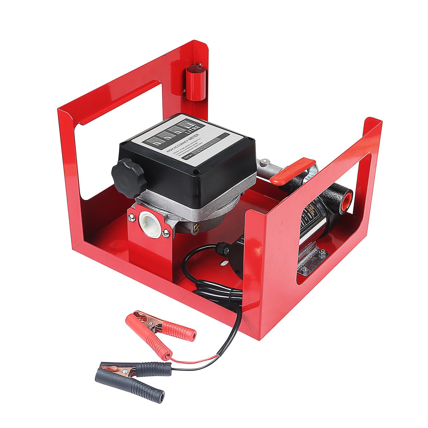 KATSU Kit de Bomba de Transferencia Diésel 260W 12V Autocebante Extractor de Fluido de Combustible y Aceite para Tractores, Caravanas y Maquinaria de Construcción