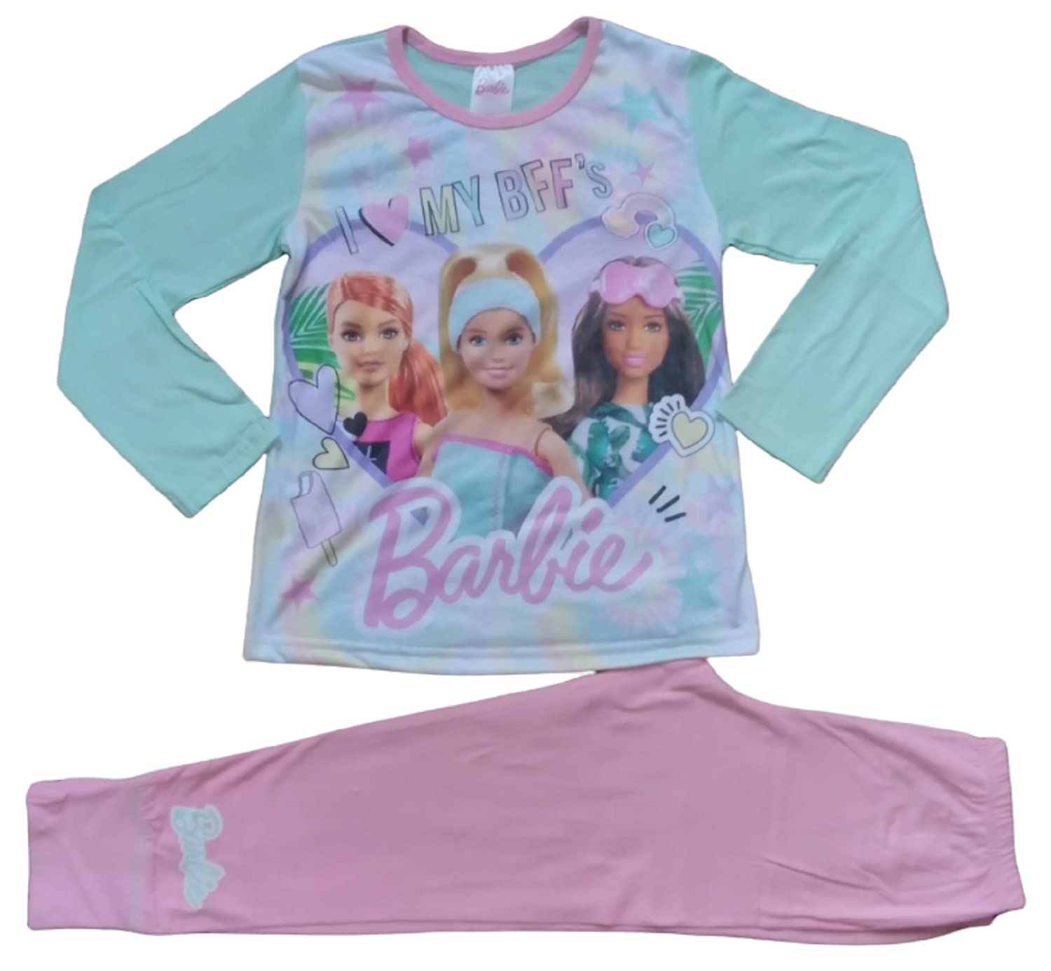 TDP TextilesMy BFF's Girls Official Barbie Pyjamas (3-4 Years), Multicolor