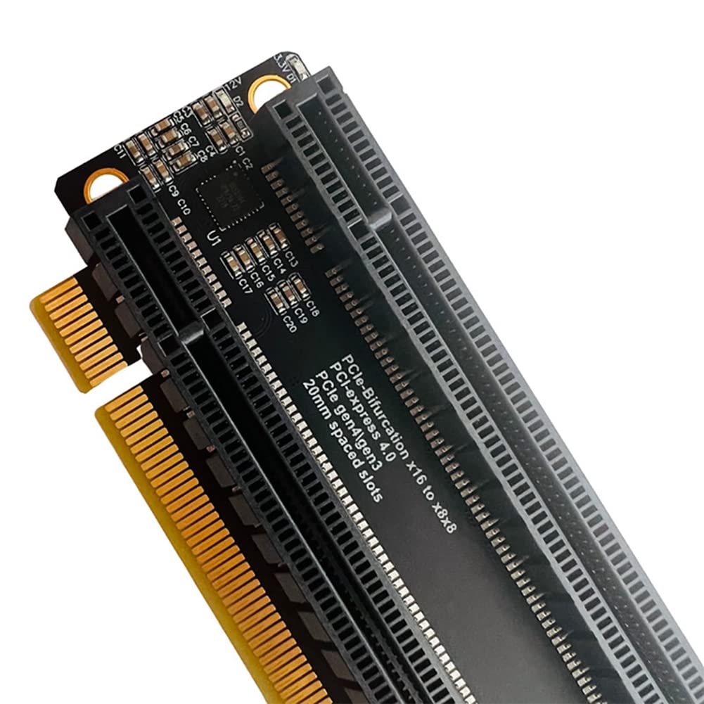 PCI-E 4.0 X16 1 bis 2 Gen4 Split Card PCIe-Bifurcation X16 bis X8 mit Steckplätzen von 20 mm CPU4P (4-polig)