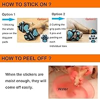 Vista 4 de Protector de patas de perro, almohadillas de tracción antideslizante, asistente de paseo para perros mayores, calcomanías de pie para suelos