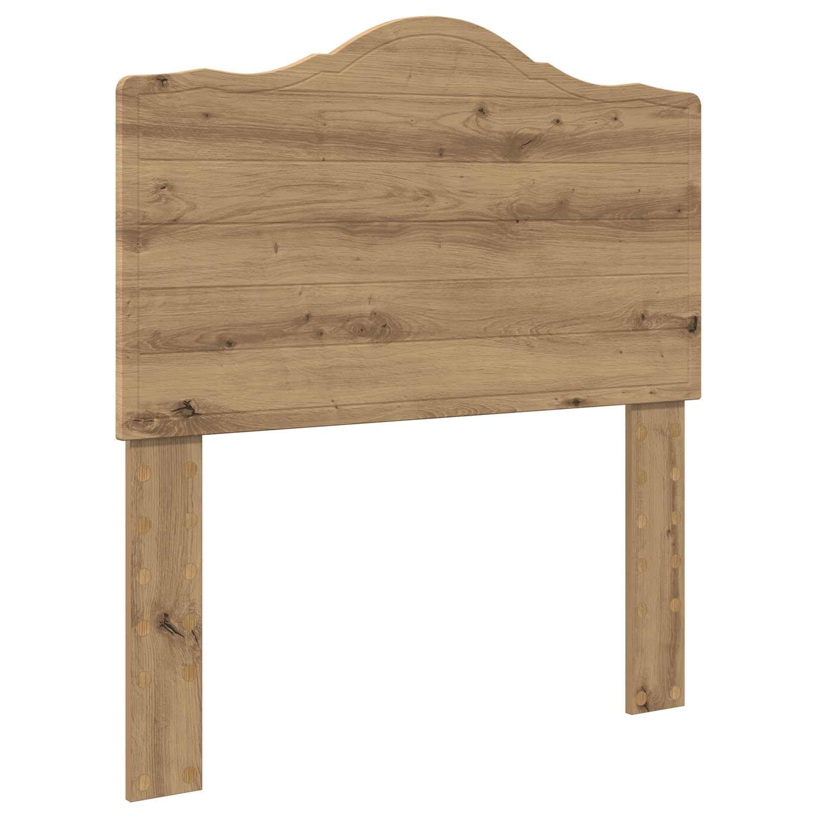 vidaXL Estructura de Cama con cabecera Roble Artisan 90 x 190 cm