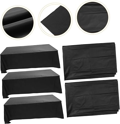 Miniatura 3 de ABOOFAN Rectangular Tablecloth 137x183cm 5pcs Grease-Proof Disposable for Party Birthday Oil-Resistant DIY Table Cover