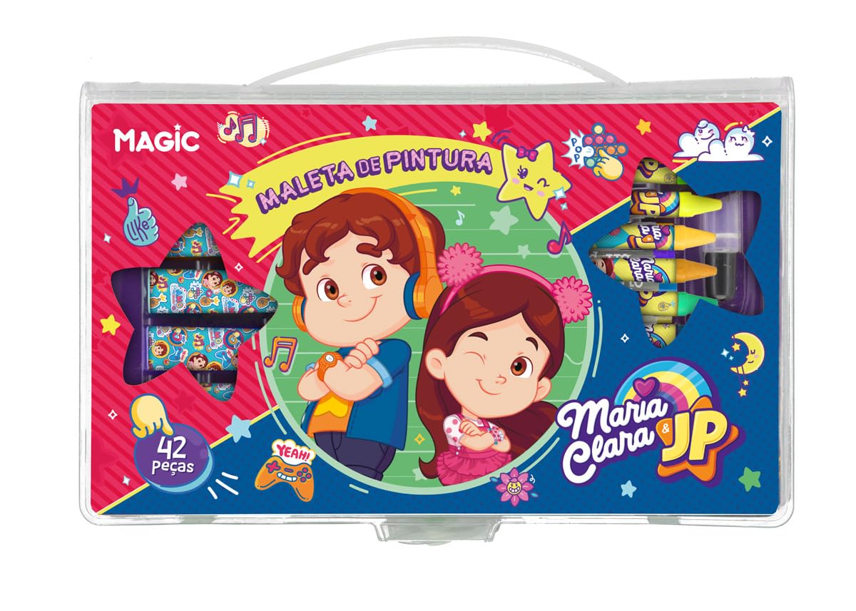 Kit Maleta de Pintura 42 peças Maria Clara e JP | Amazon.com.br