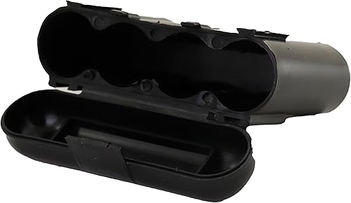 Miniatura 4 de Paquete de 10 fundas de almacenamiento para pilas AAAAACR123A negras