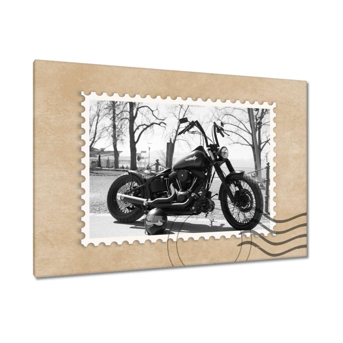 Chopper classique impression sur toile grand format rétro