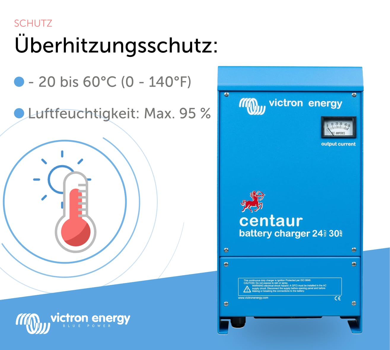 Victron Energy Centaur 24-Volt 30 Amp 3 Bank Batterie Ladegerät