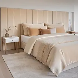 Cabeceira Estofada Modular Alta para Cama Box King/Queen/Casal – Kit de Módulos 120x20cm, Vários Tamanhos e Cores(Cinza escuro,Super Queen - 9 Unidades)