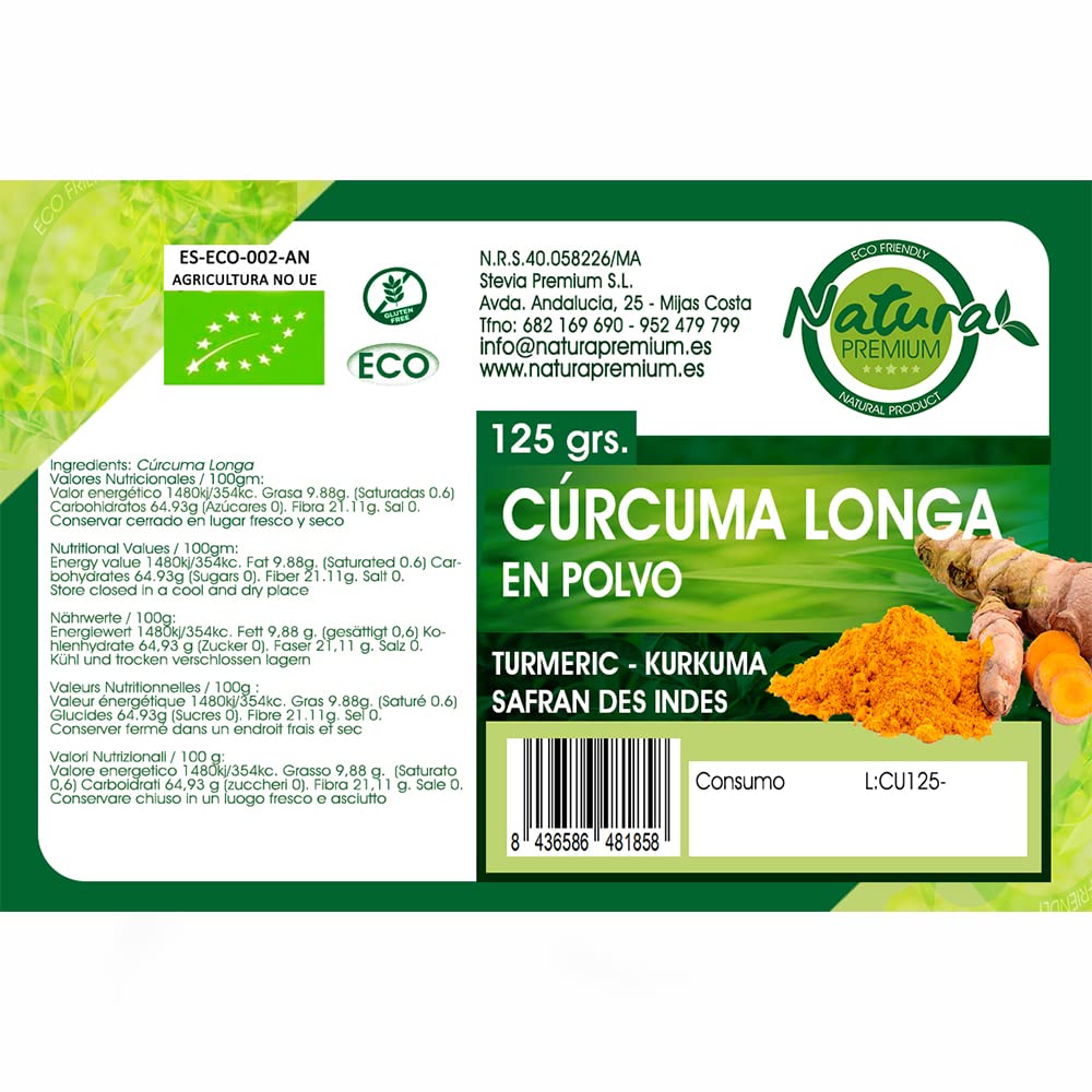 CURCUMA EN POLVO 125 GRS BIO