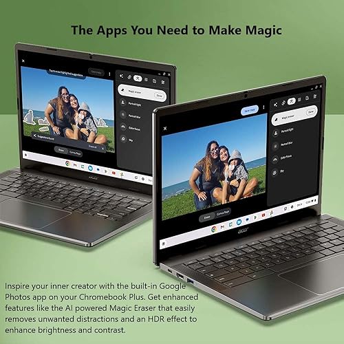 Miniatura 7 de Acer Chromebook Plus 514 Laptop  Pantalla WUXGA 1920 x 1200 IPS de 14 pulgadas  AMD Ryzen 3 7320U  8 GB LPDDR5X  SSD de 128 GB  Wi-Fi 6E  Cámara