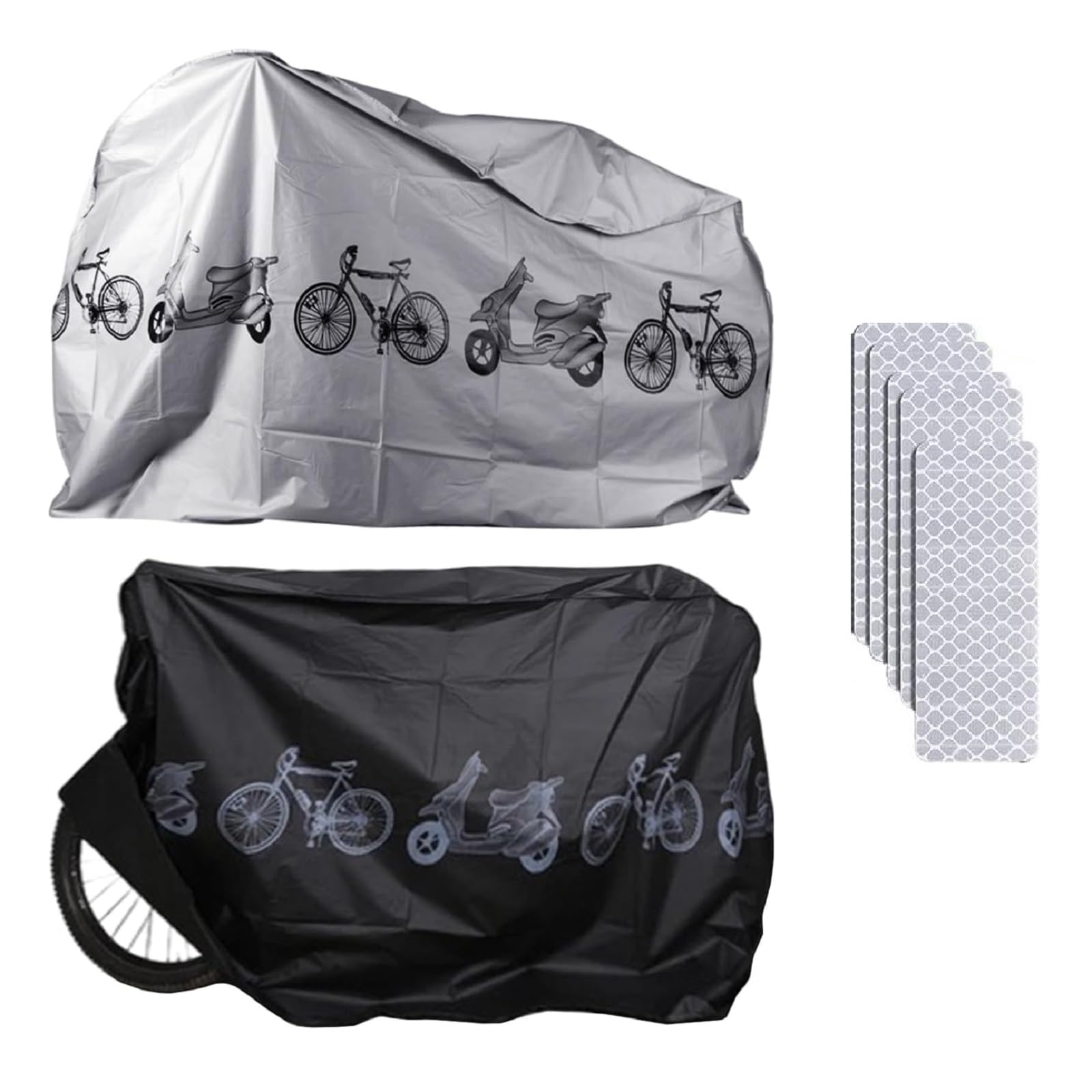 Pack 2 Fundas Impermeable Y Antipolvo Para Bicicleta (200x100cm): Cubierta Protectora UV Para Mountain Bike, Moto Y Bici Eléctrica Hasta Rueda 29″