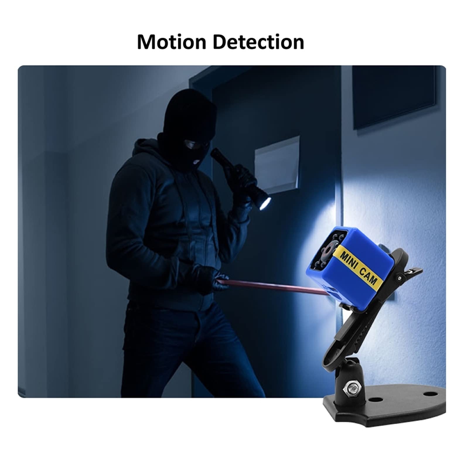 Bodycam, FX01 HD. Mini macchina fotografica IP. PICCOLO CAM CAM 1080P Sensor Night Vision Camcorder Micro Videocamera DVR DV. Videocamere registratore(Add 16GB TF Card,Blauw)