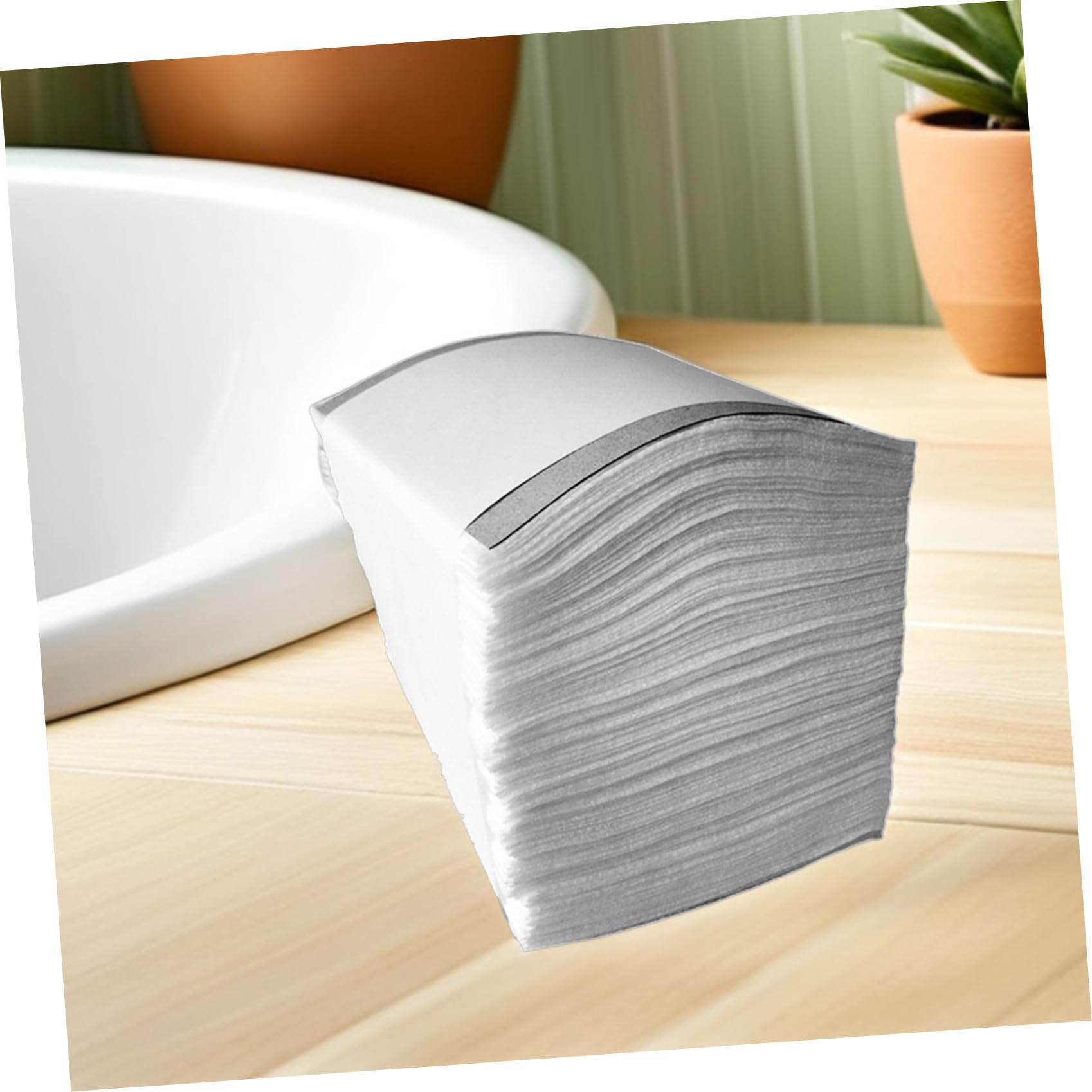 VICASKY Salviette Struccanti Assorbenti Pezzi Non Tessuto Bianco 300 e Pieghevoli per Rimozione Make-up e Utilizzo in Saloni di Bellezza